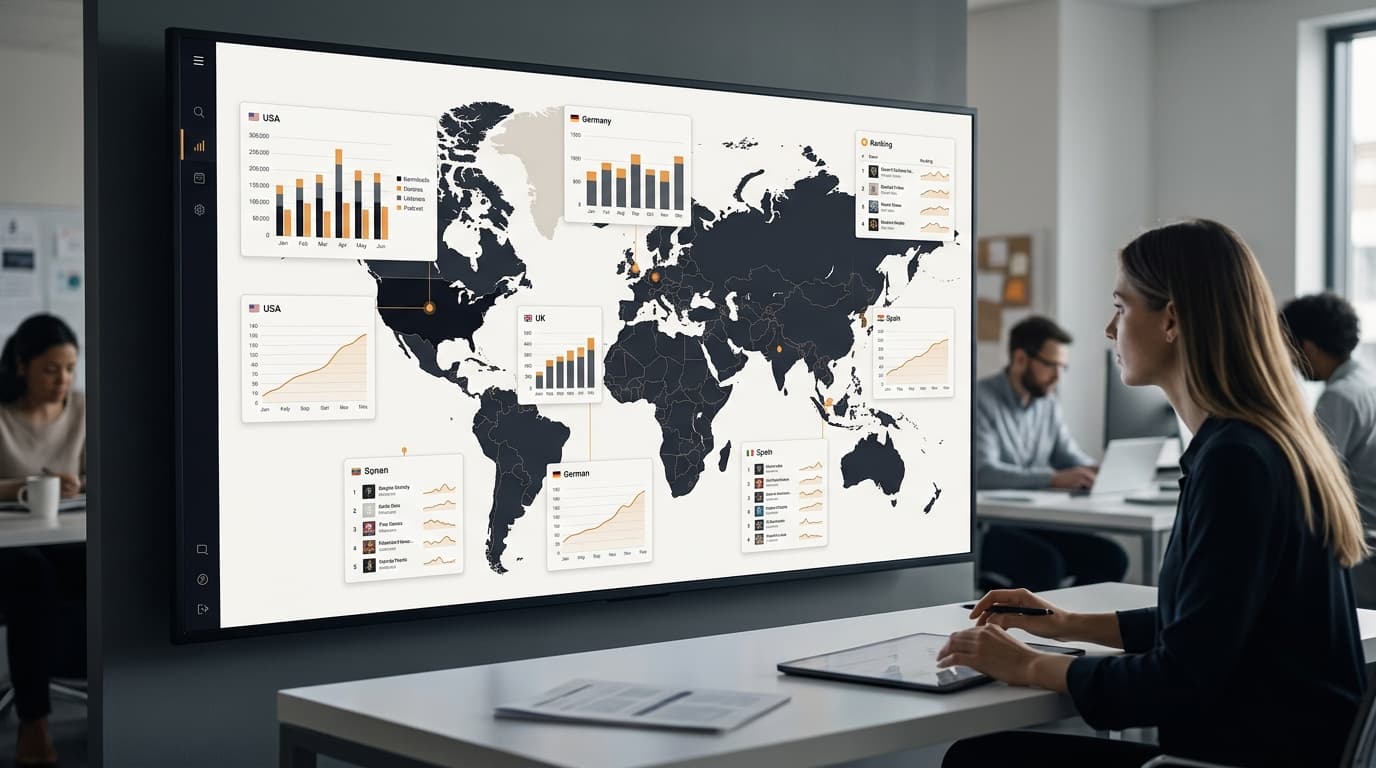 Podcast-Performance international messen: Signale pro Markt