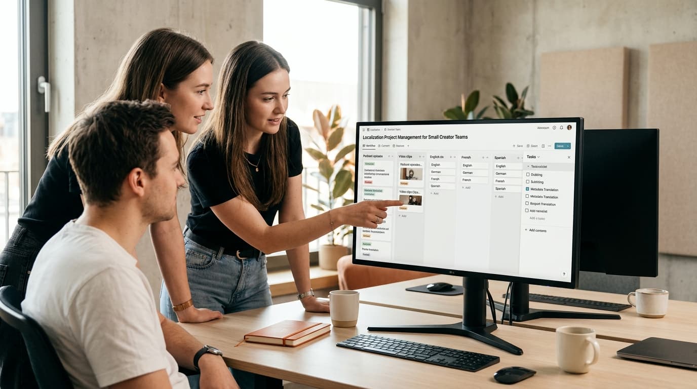 Lokalisierungs-Projektmanagement für kleine Creator-Teams